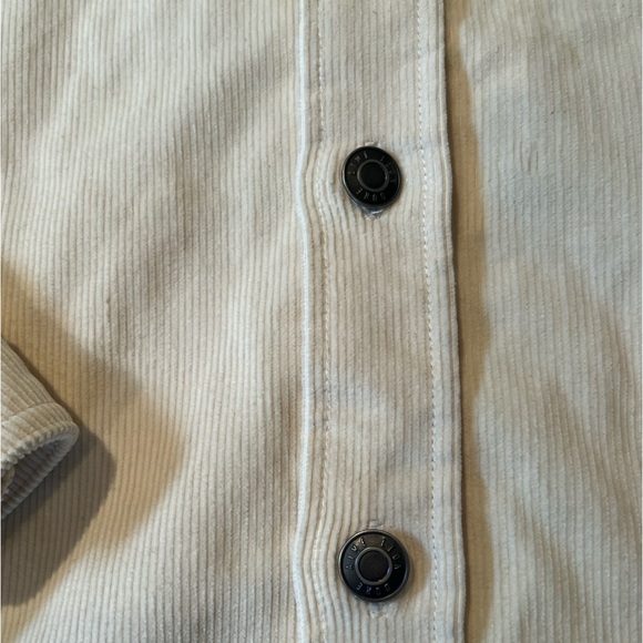 NWT Aime Leon Dore Cream Corduroy Button Up Shacket with Hood— Size Large - Picture 5 of 12